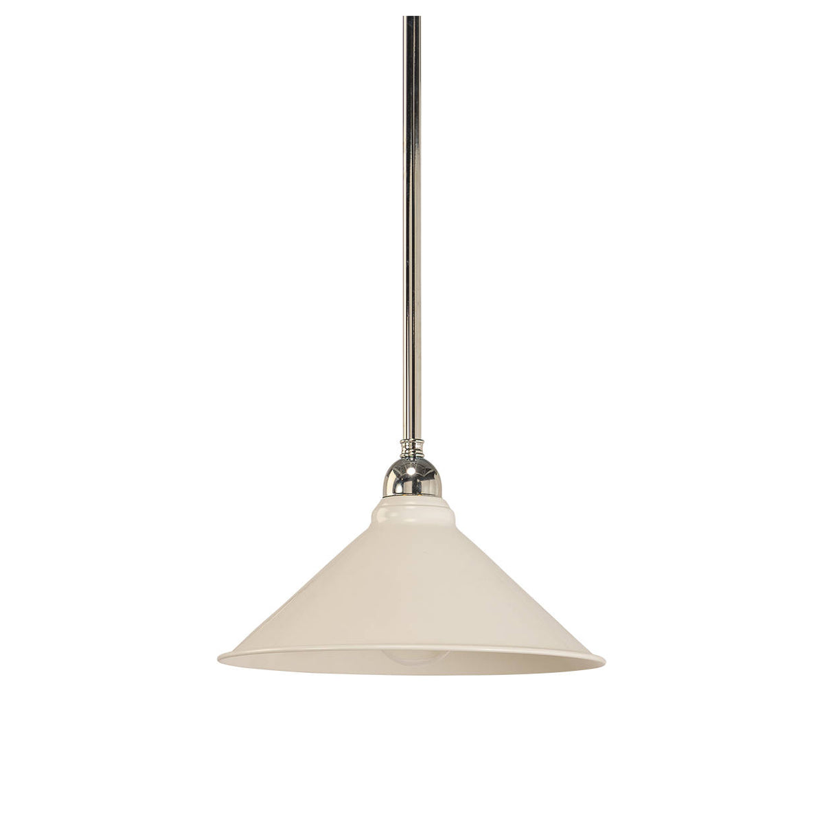250mm Edwardian White on Rod Set 1/2", Chrome