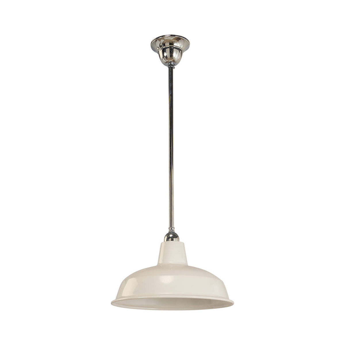 300mm Warehouse White on Rod Set 1/2", Chrome