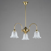 Luke 3 Light Pendant With 5008 Shades Arms Down