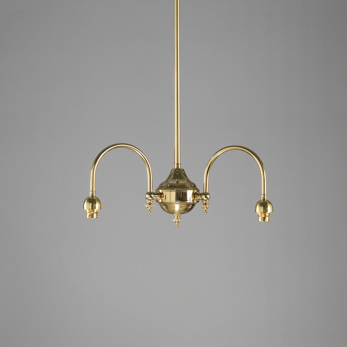 Luke 5 Light Pendant With Keon Shades - Arms Up