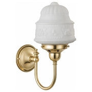 Senator 6" Shade on Loxton Wall Bracket, Polished Brass