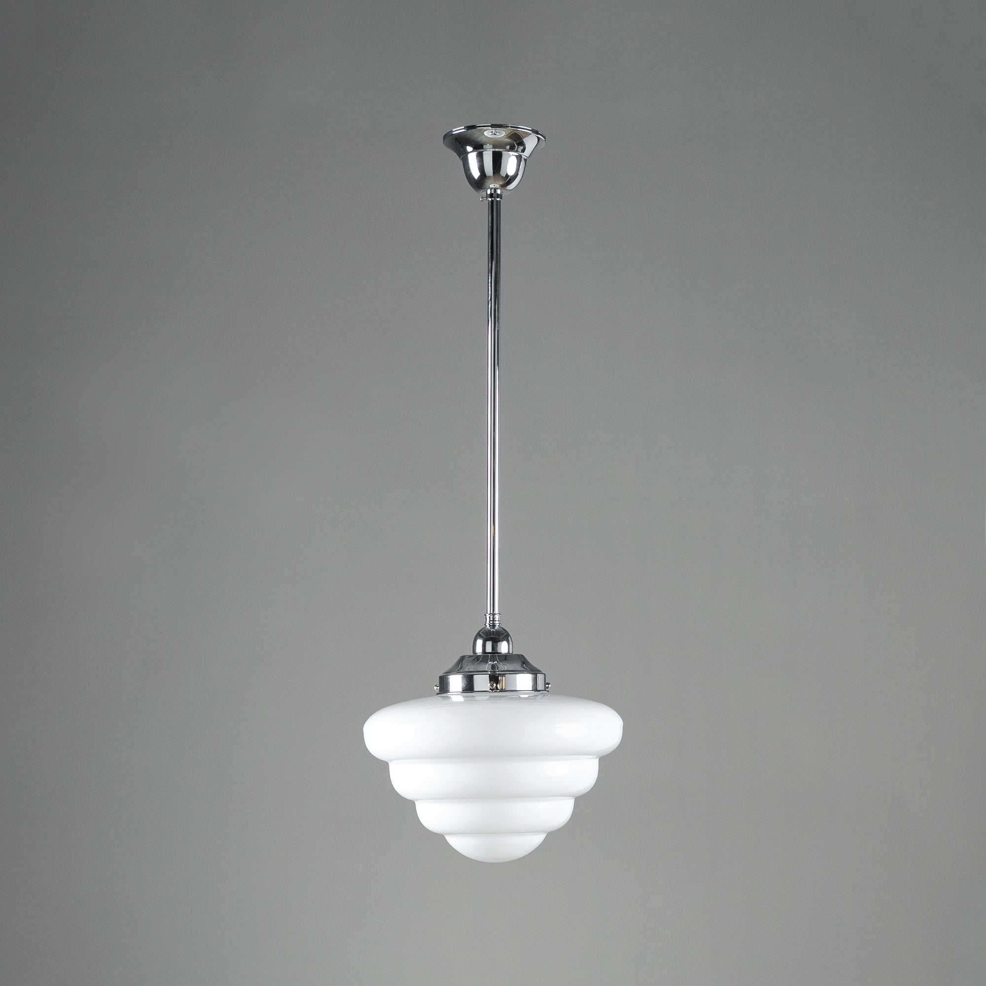 Beehive Opal Gloss Glass on Rod Set 1/2" 1/2m, Chrome