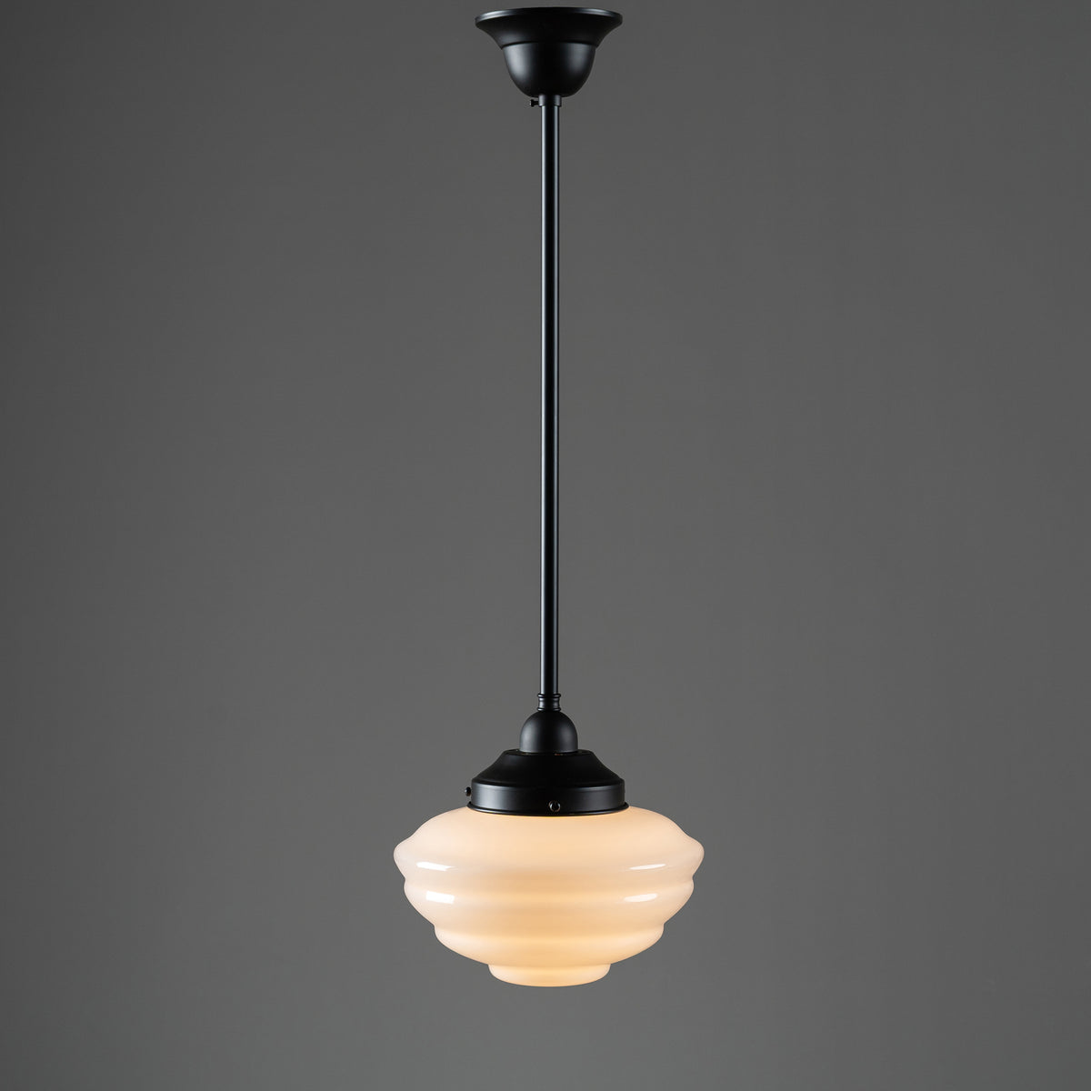 Cannes Opal Gloss Glass on Rod Set 1/2" 1/2m, Patina