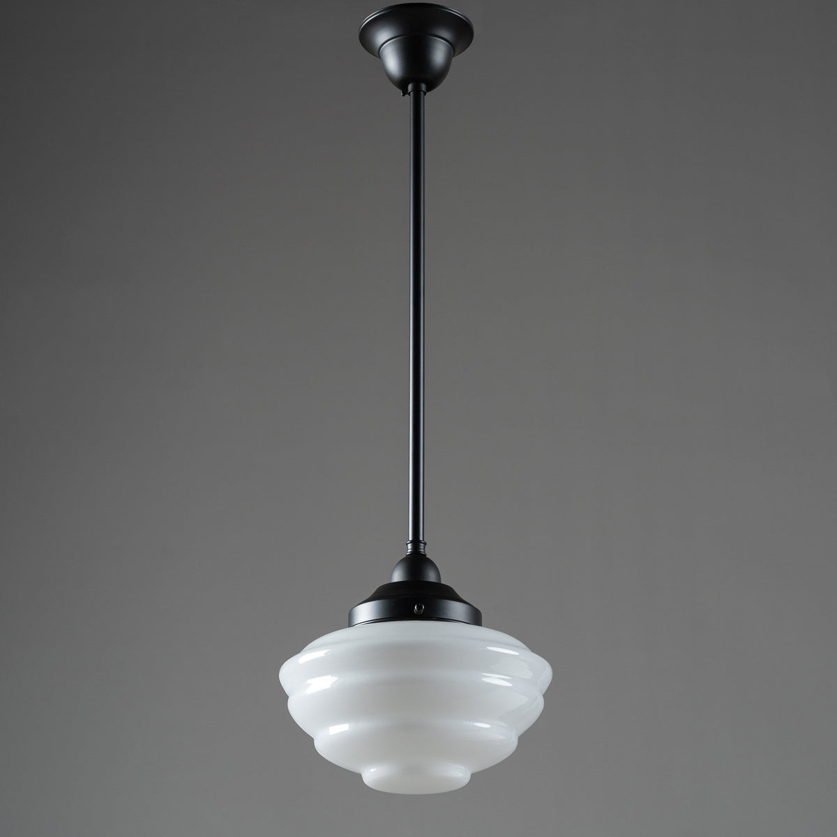 Cannes Opal Gloss Glass on Rod Set 1/2" 1/2m, Patina
