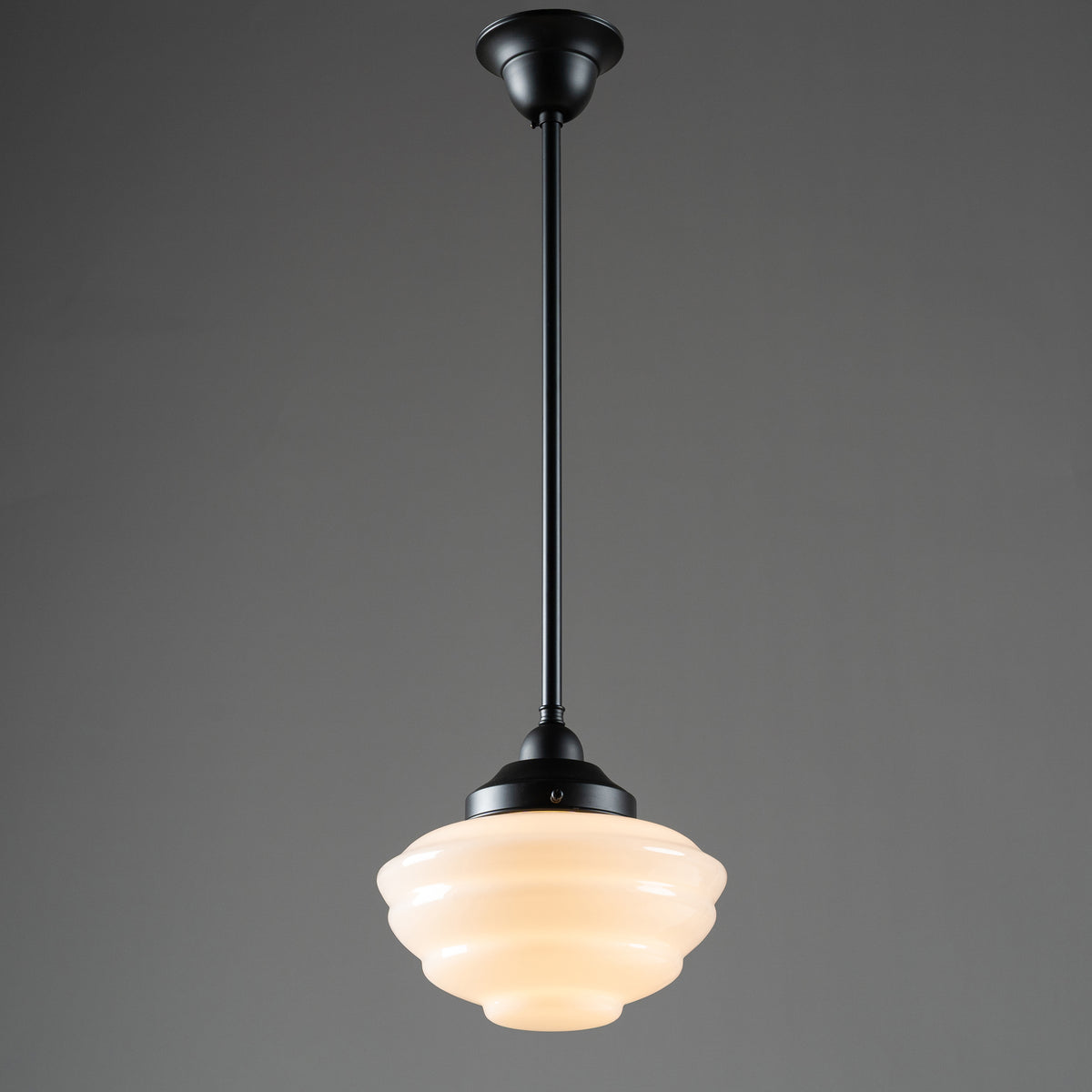 Cannes Opal Gloss Glass on Rod Set 1/2" 1/2m, Patina