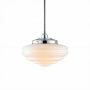 Chateau Opal Gloss Glass on Rod Set 1/2" 1/2m, Chrome