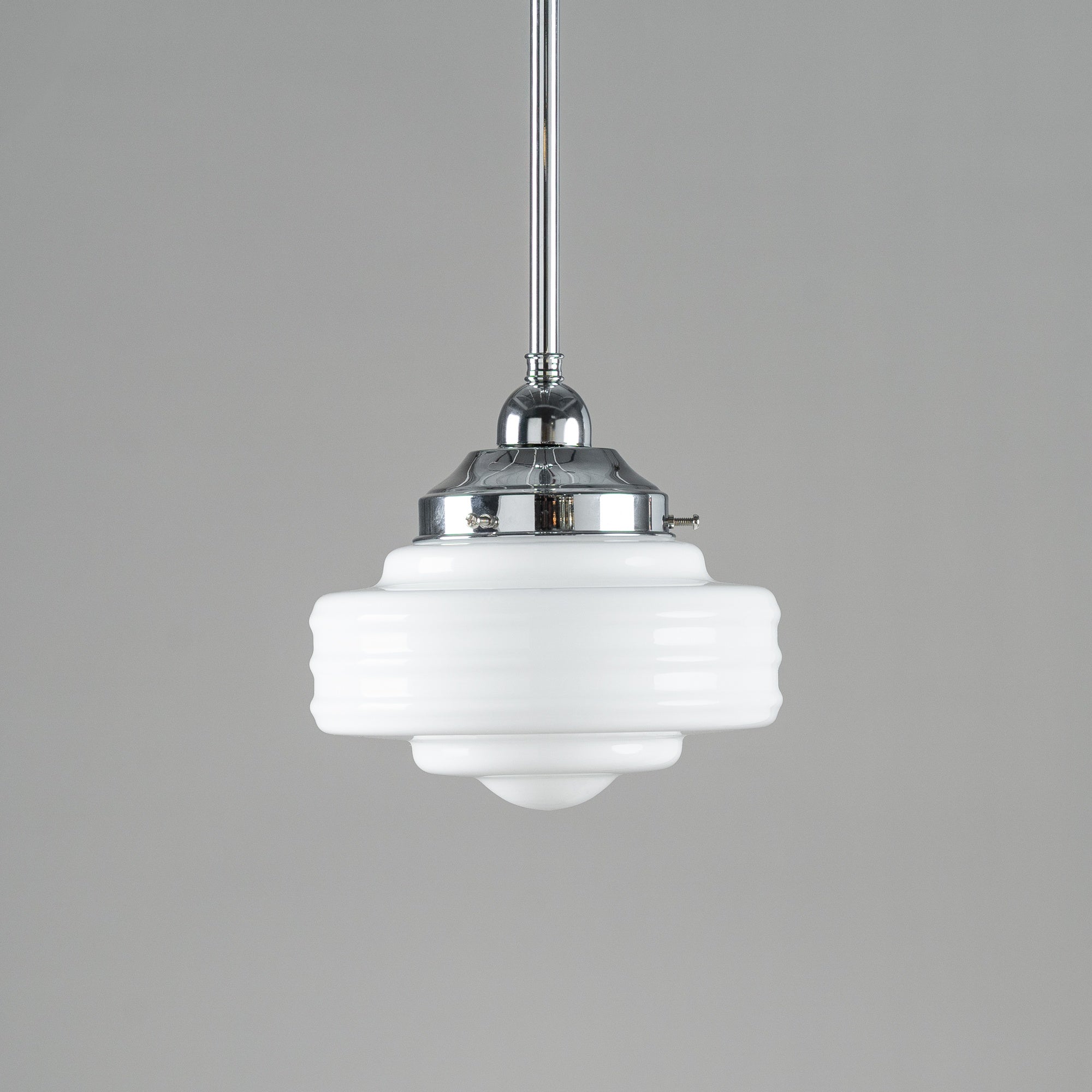 Chateau Opal Gloss Glass on Rod Set 1/2" 1/2m, Chrome