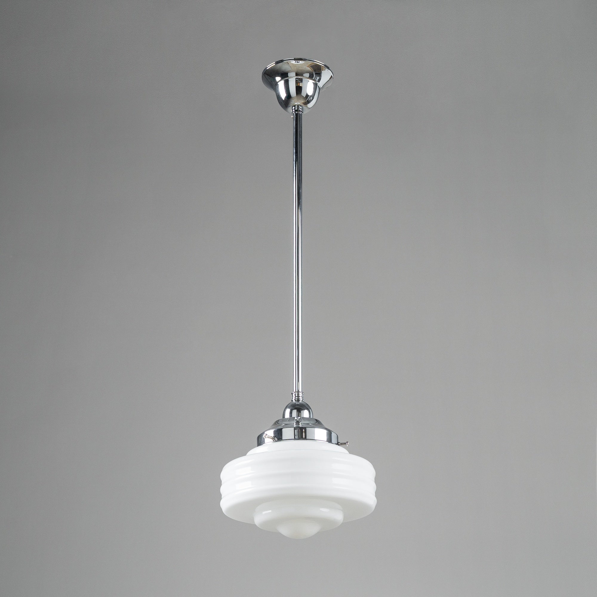 Chateau Opal Gloss Glass on Rod Set 1/2" 1/2m, Chrome