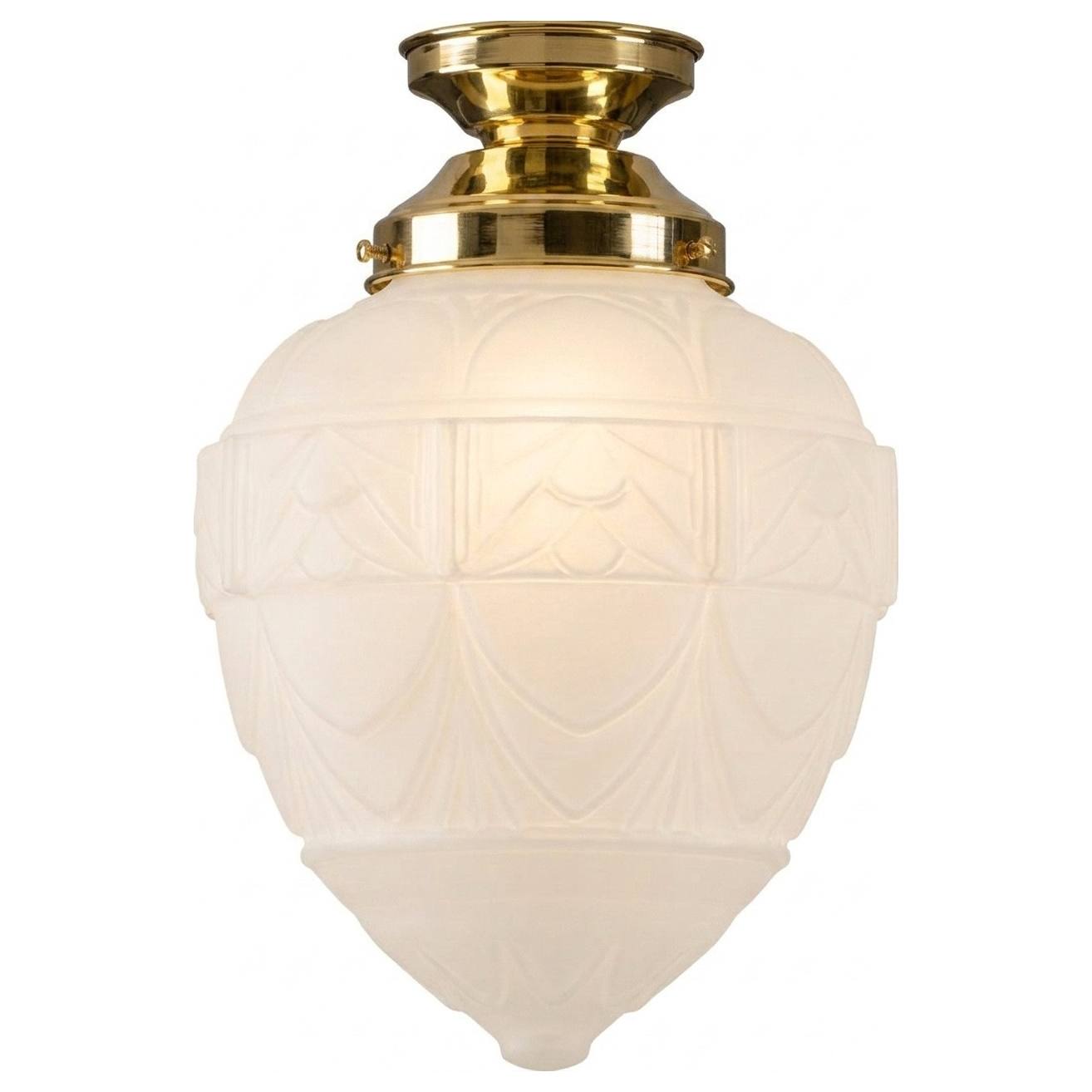 Asheville Frost Batten Fix, Polished Brass