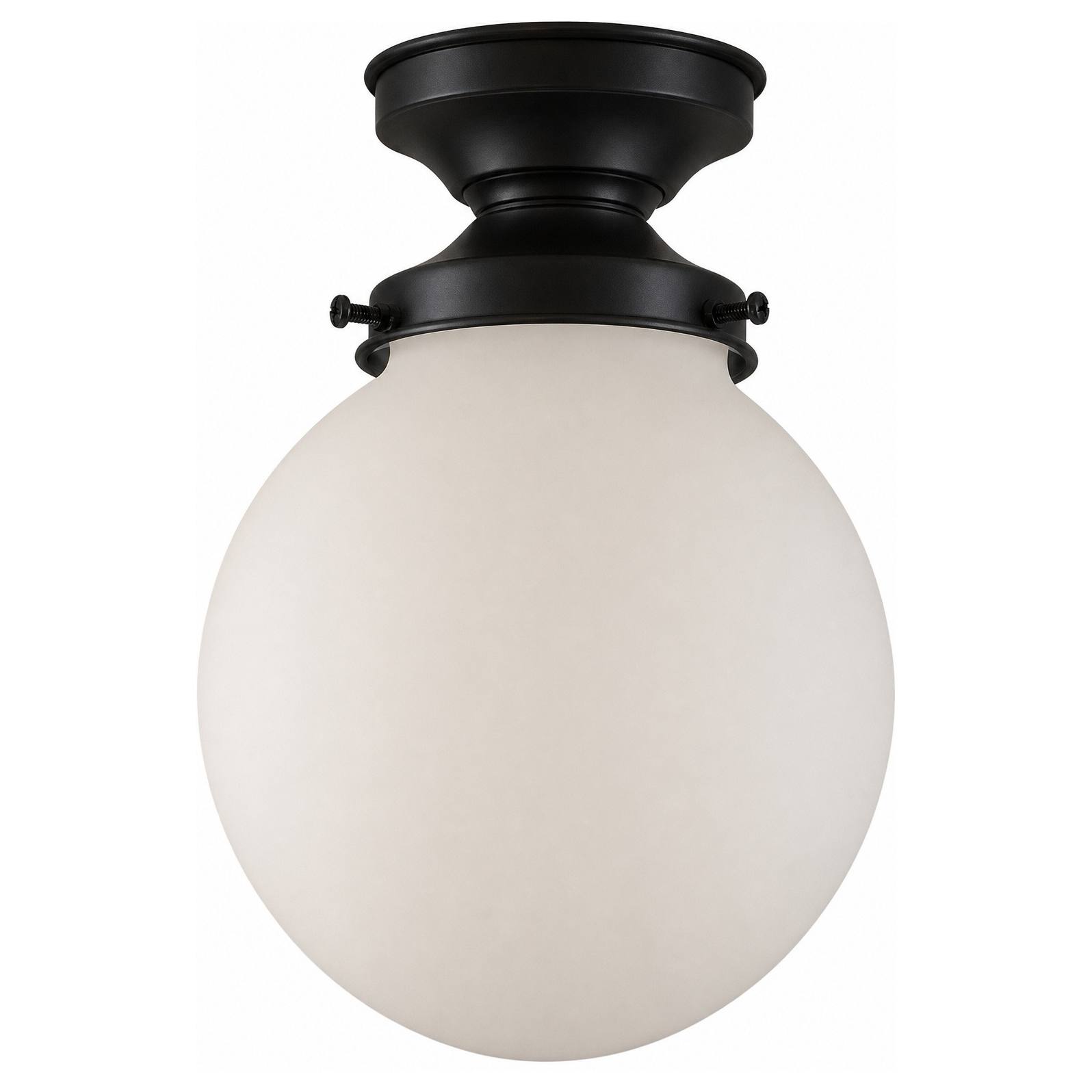 Sphere 6" Opal Matte Glass Batten Fix, Patina