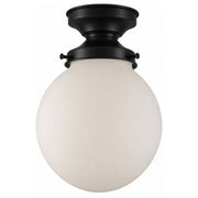 Sphere 6" Opal Matte Glass Batten Fix, Patina
