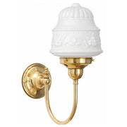 Luke Wall Bracket With 6" Senator Shade Opal Matte