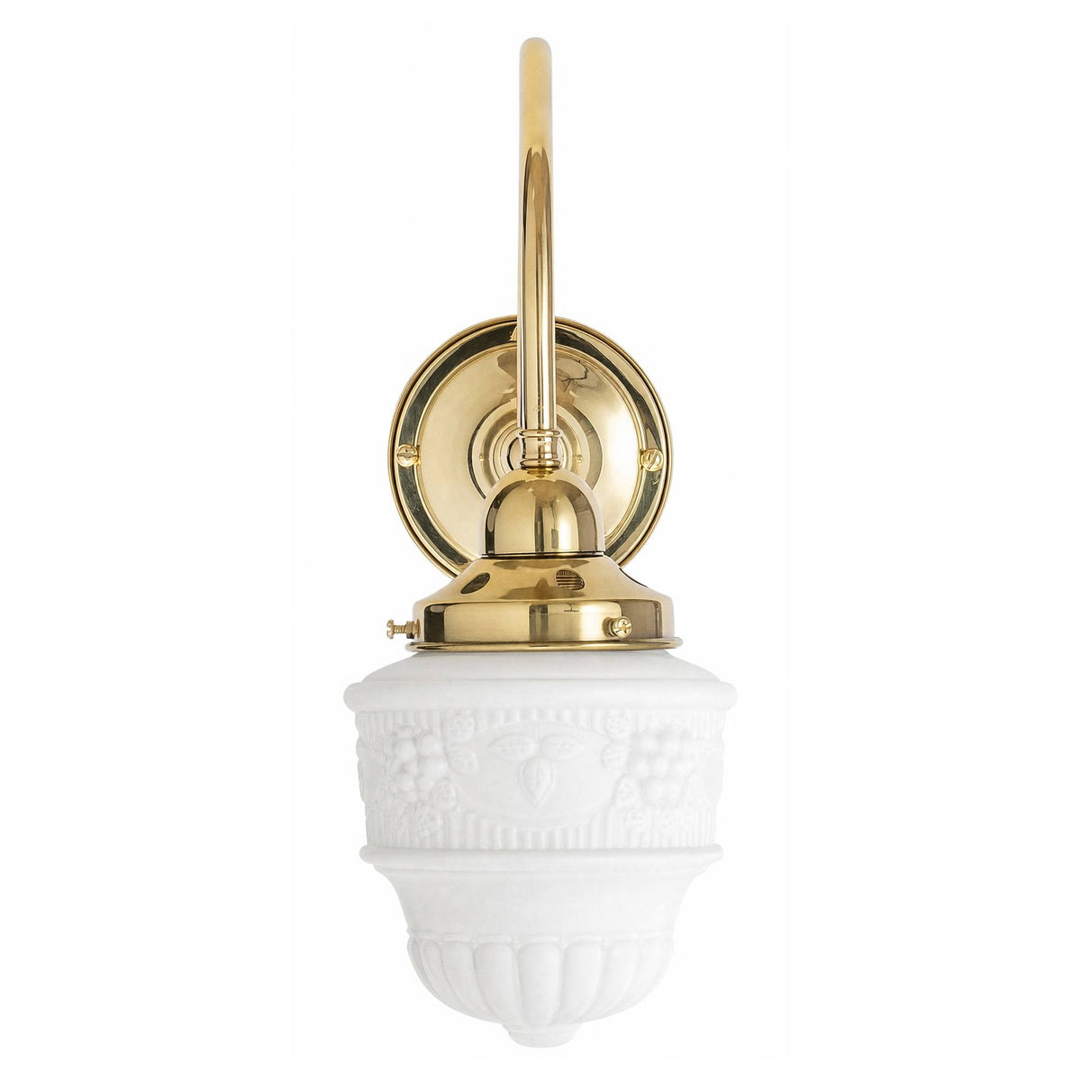 Luke Wall Bracket With 6" Senator Shade Opal Matte