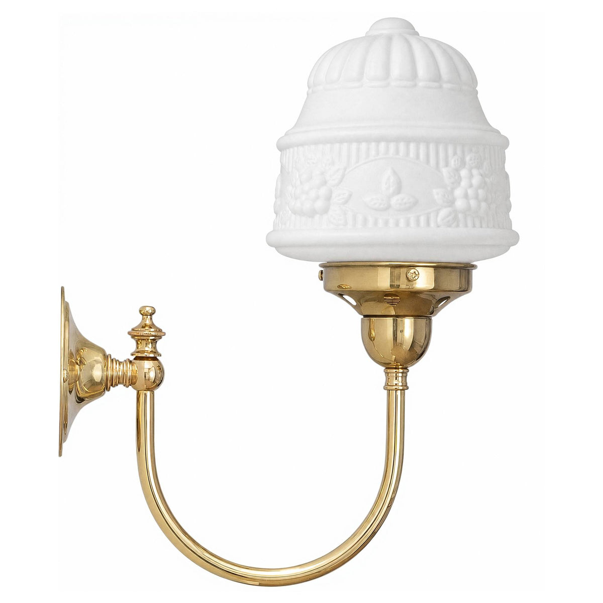 Luke Wall Bracket With 6" Senator Shade Opal Matte