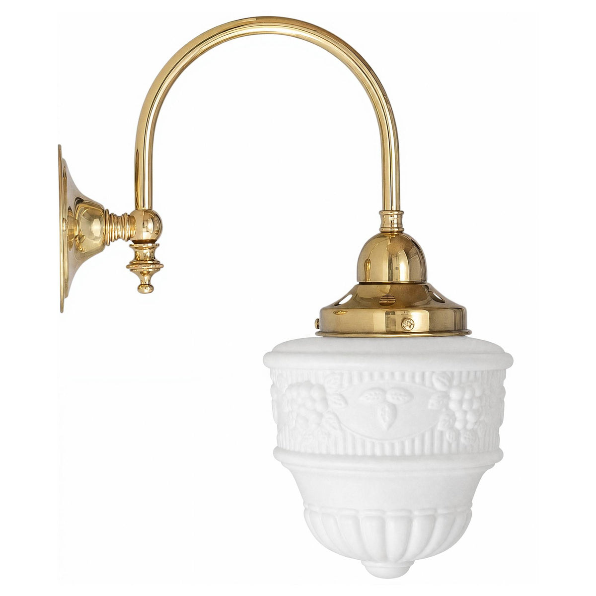 Luke Wall Bracket With 6" Senator Shade Opal Matte