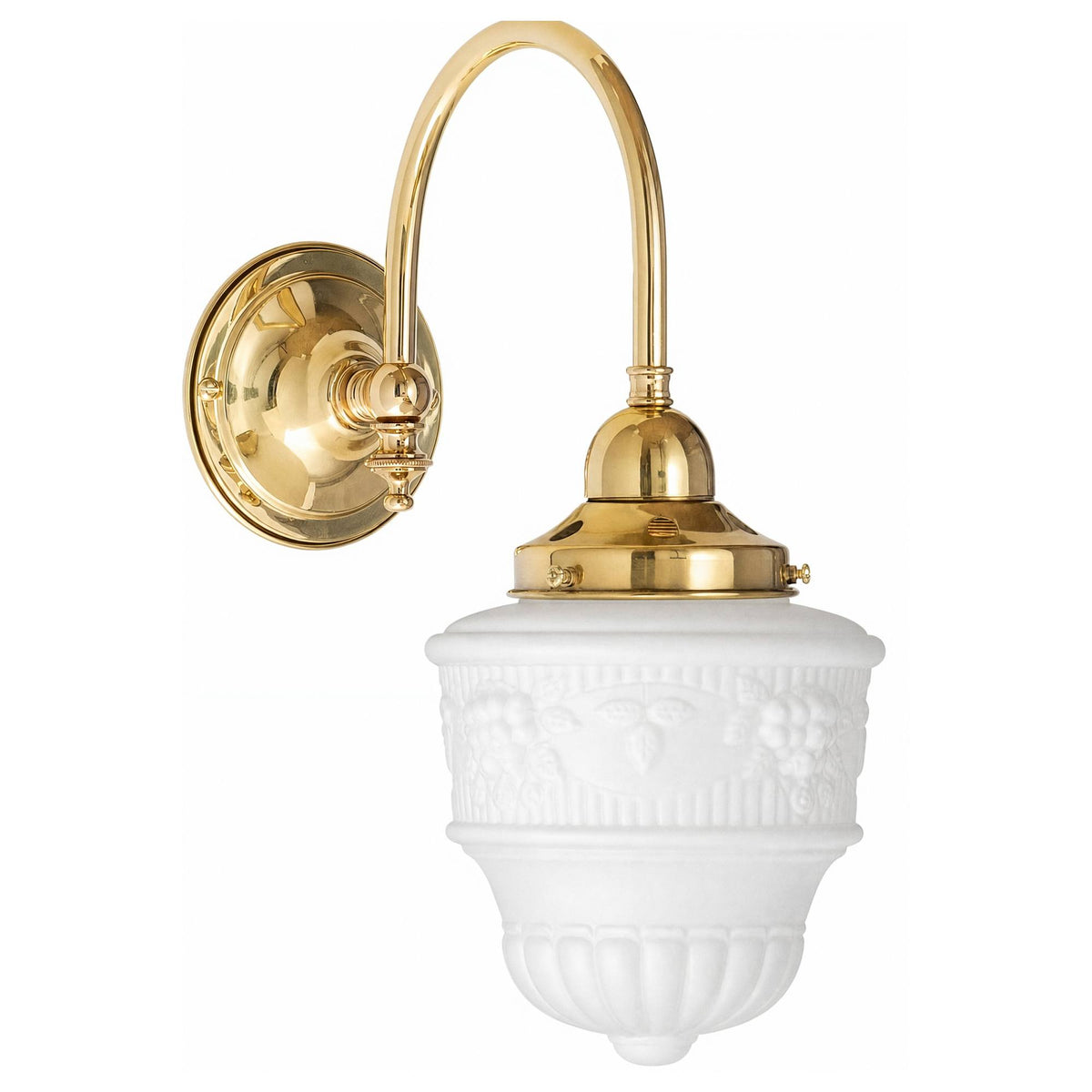 Luke Wall Bracket With 6" Senator Shade Opal Matte