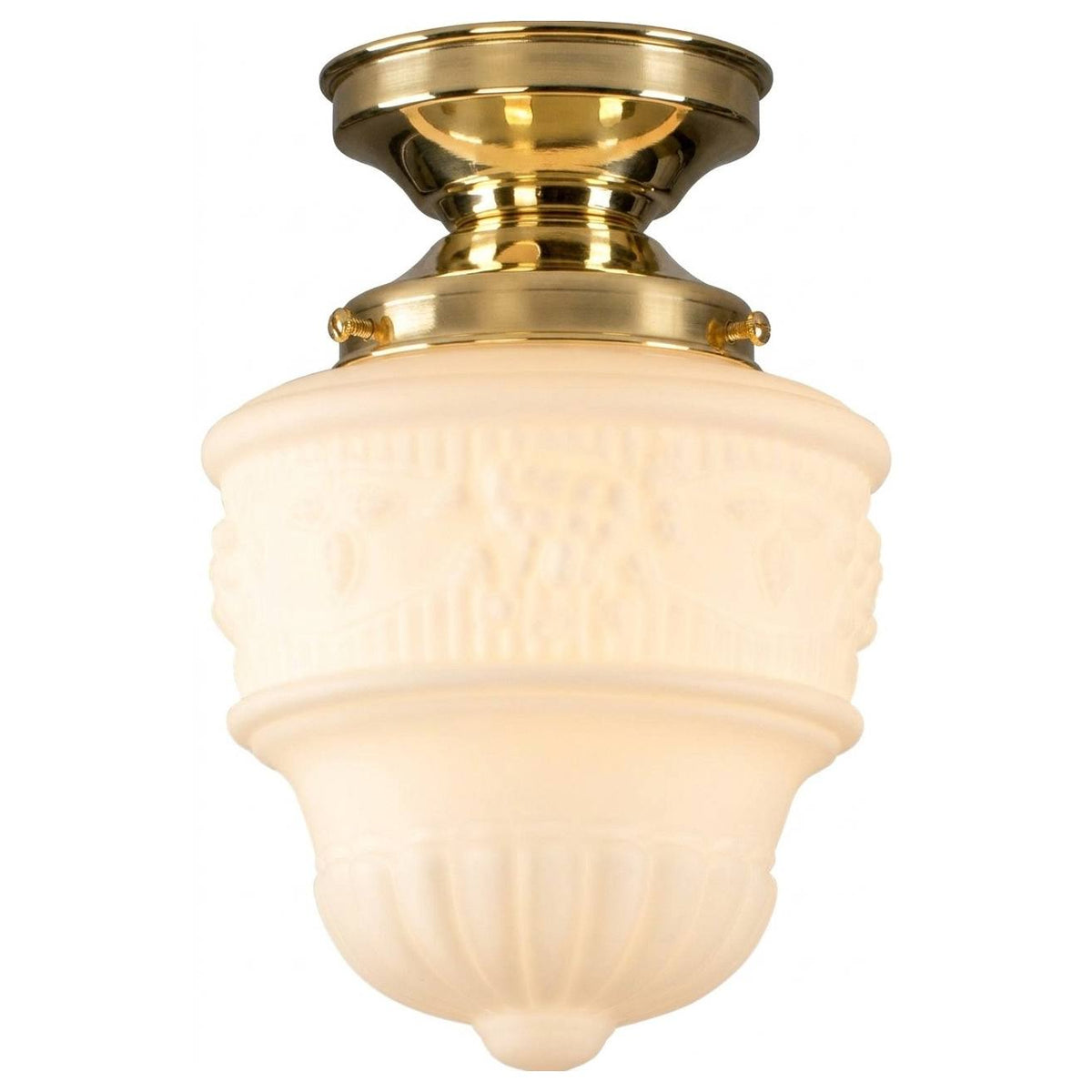 Senator 6'' Opal Matte Glass Batten Fix - Polished Brass