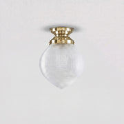 Teardrop Hallophane 8'' Batten Fix - Polished Brass