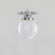 Teardrop Hallophane 8'' Batten Fix - Chrome