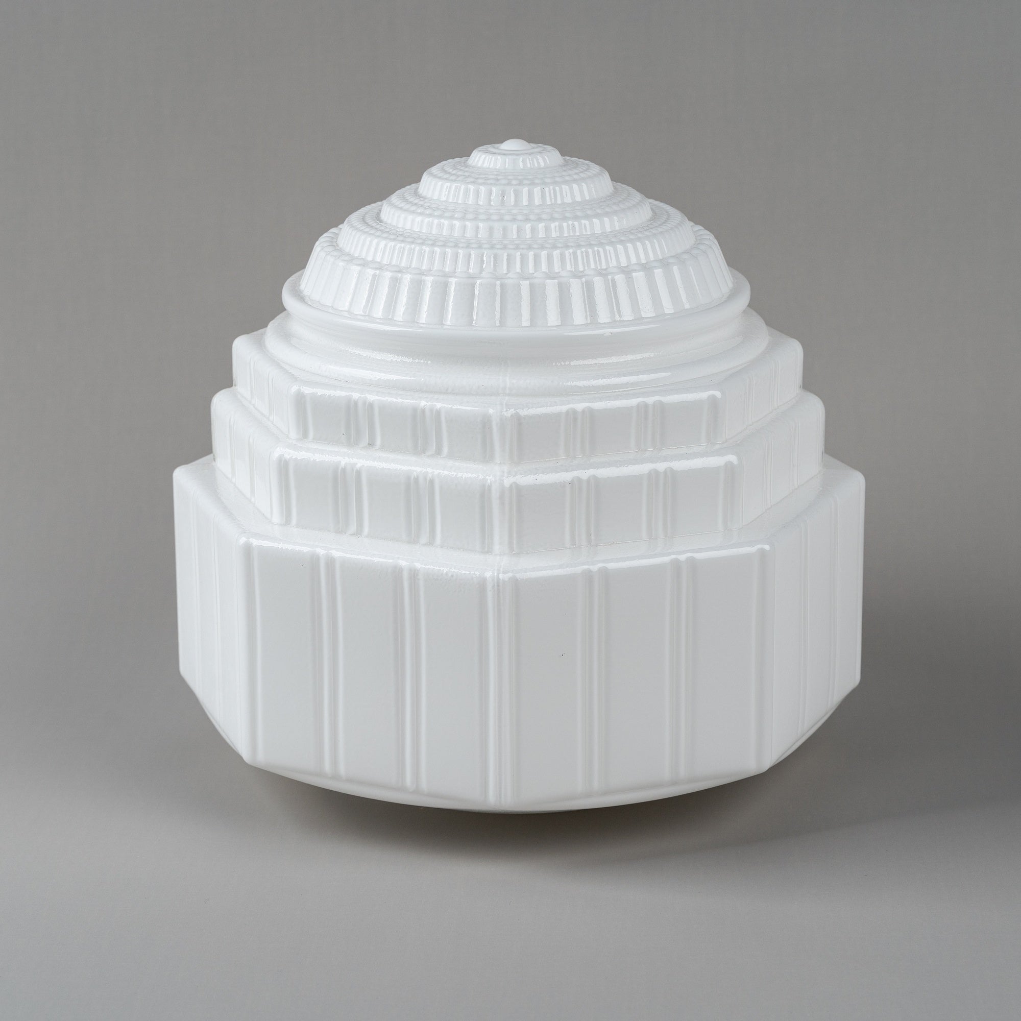 St Helens Glass Shade 6 1/4" Fitter, Opal Gloss