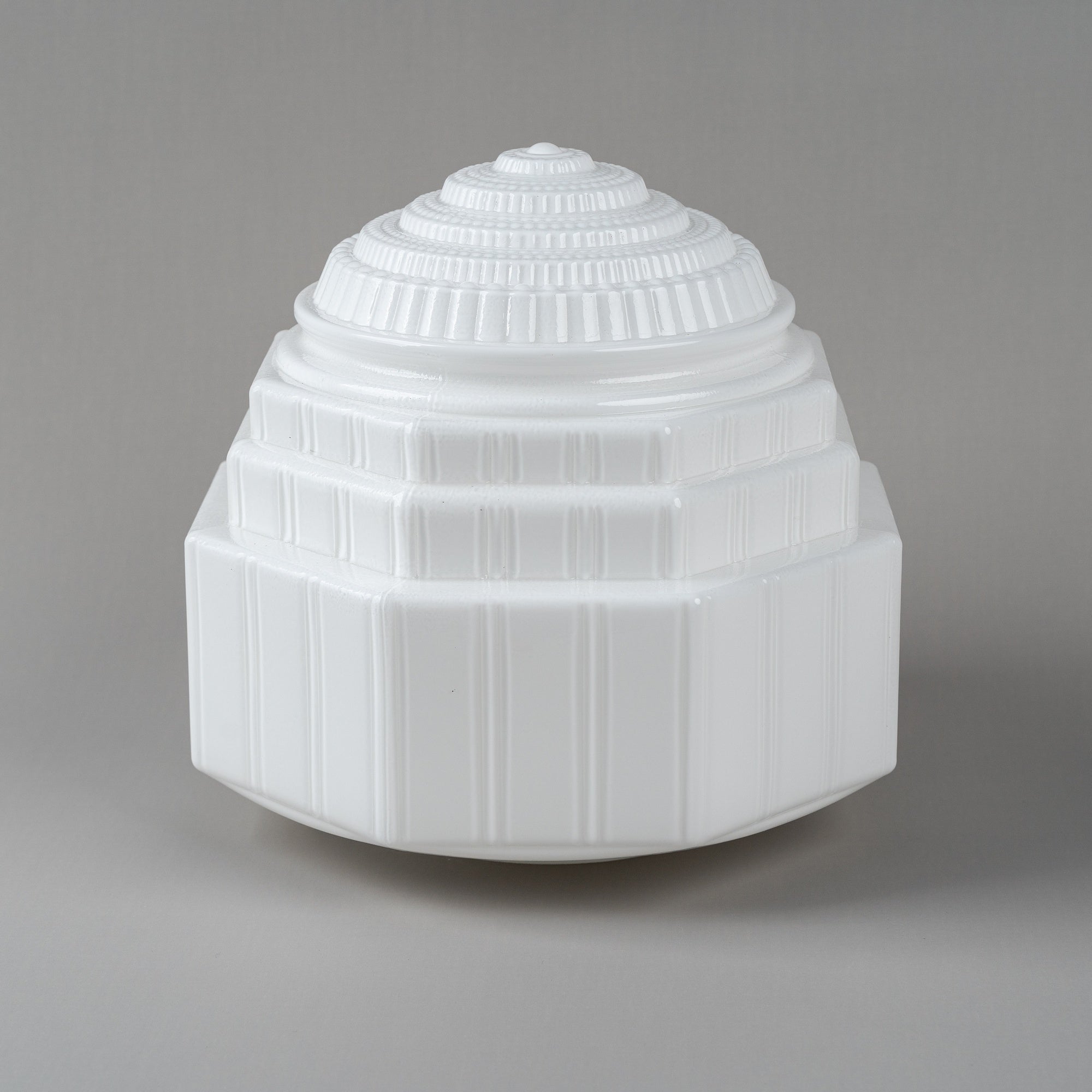 St Helens Glass Shade 6 1/4" Fitter, Opal Gloss