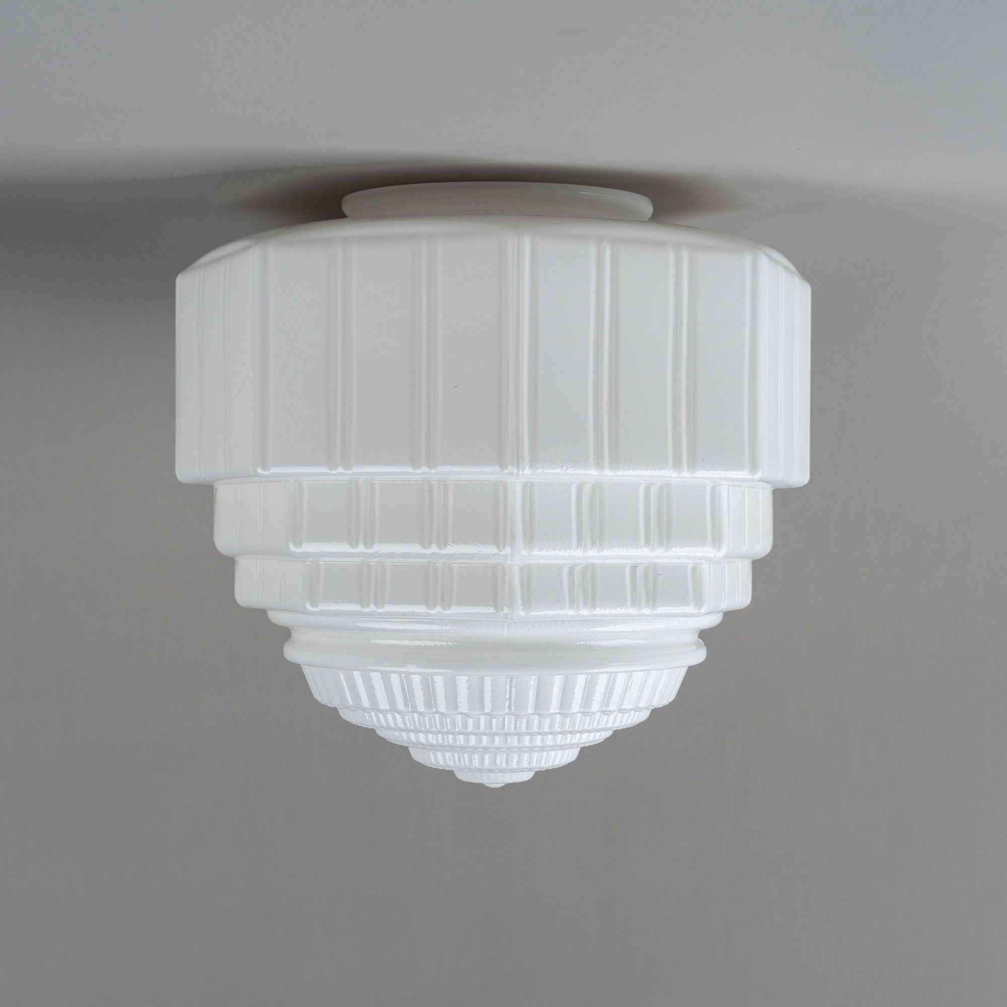 St Helens Glass Shade 6 1/4" Fitter, Opal Gloss
