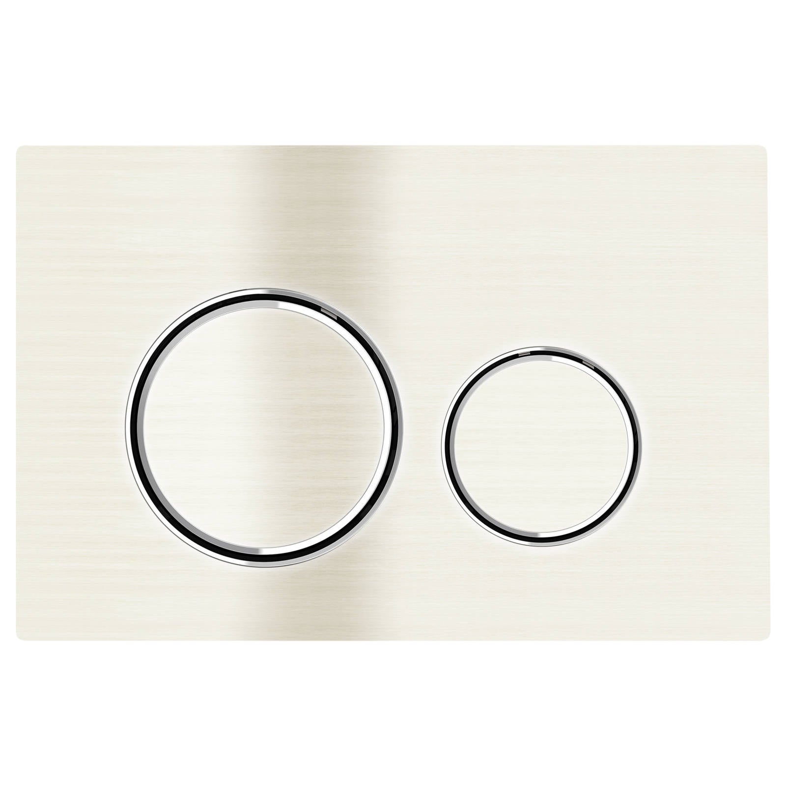 Sigma 21 Dual Flush Plate, PVD Brushed Nickel