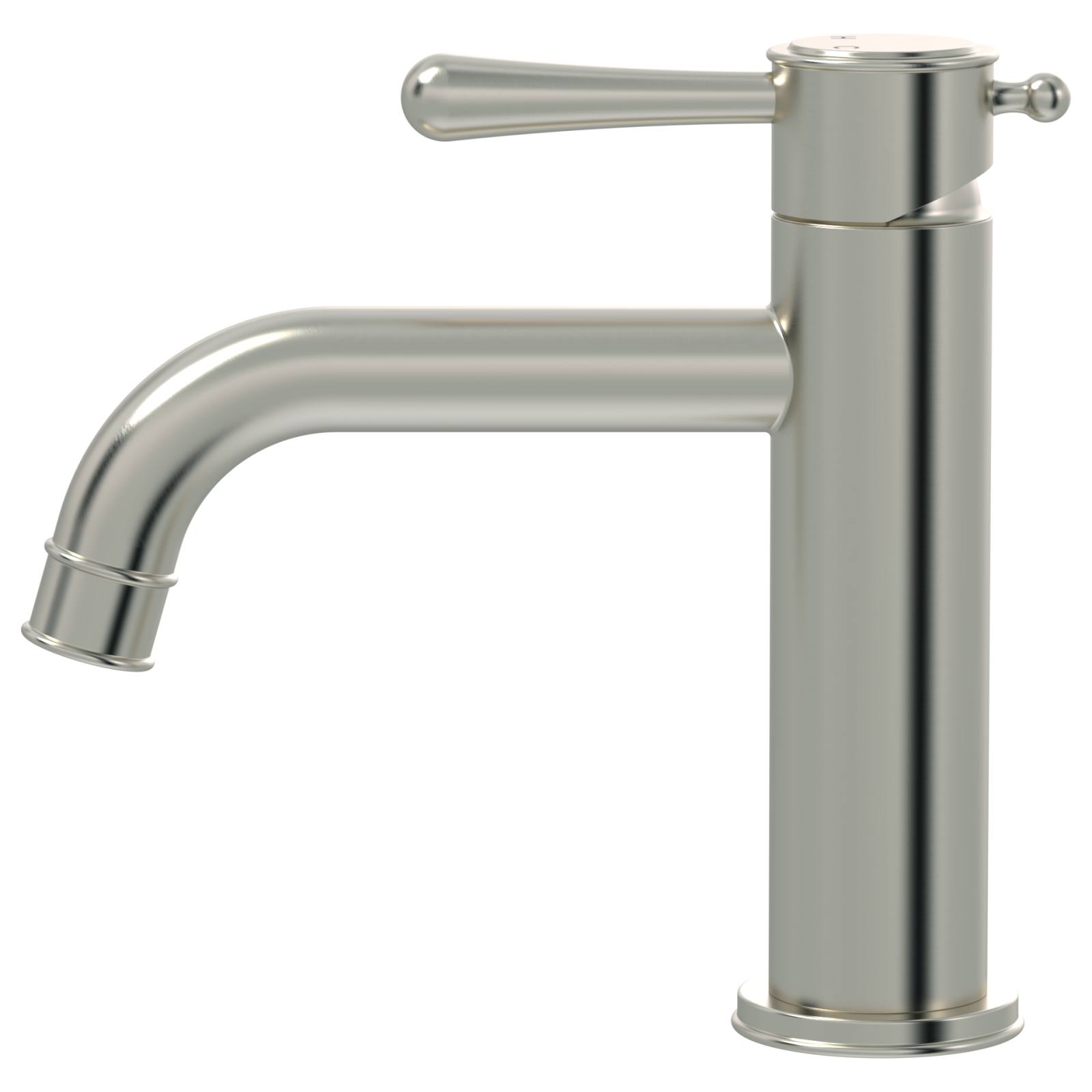 Harrington Short Basin Mixer, Brushed Nickel