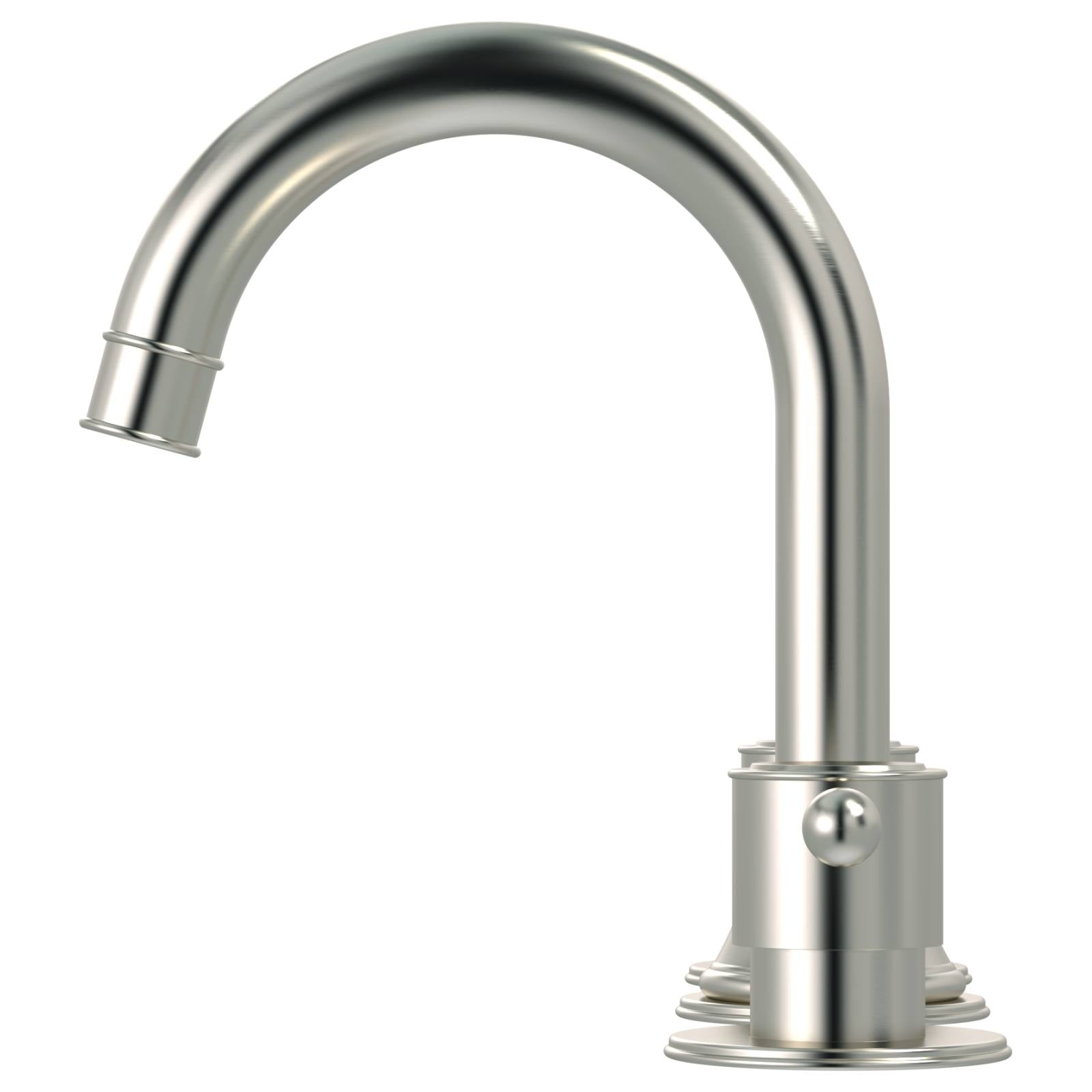 Harrington Three Hole Basin Set with Lever Handle, Brushed Nickel