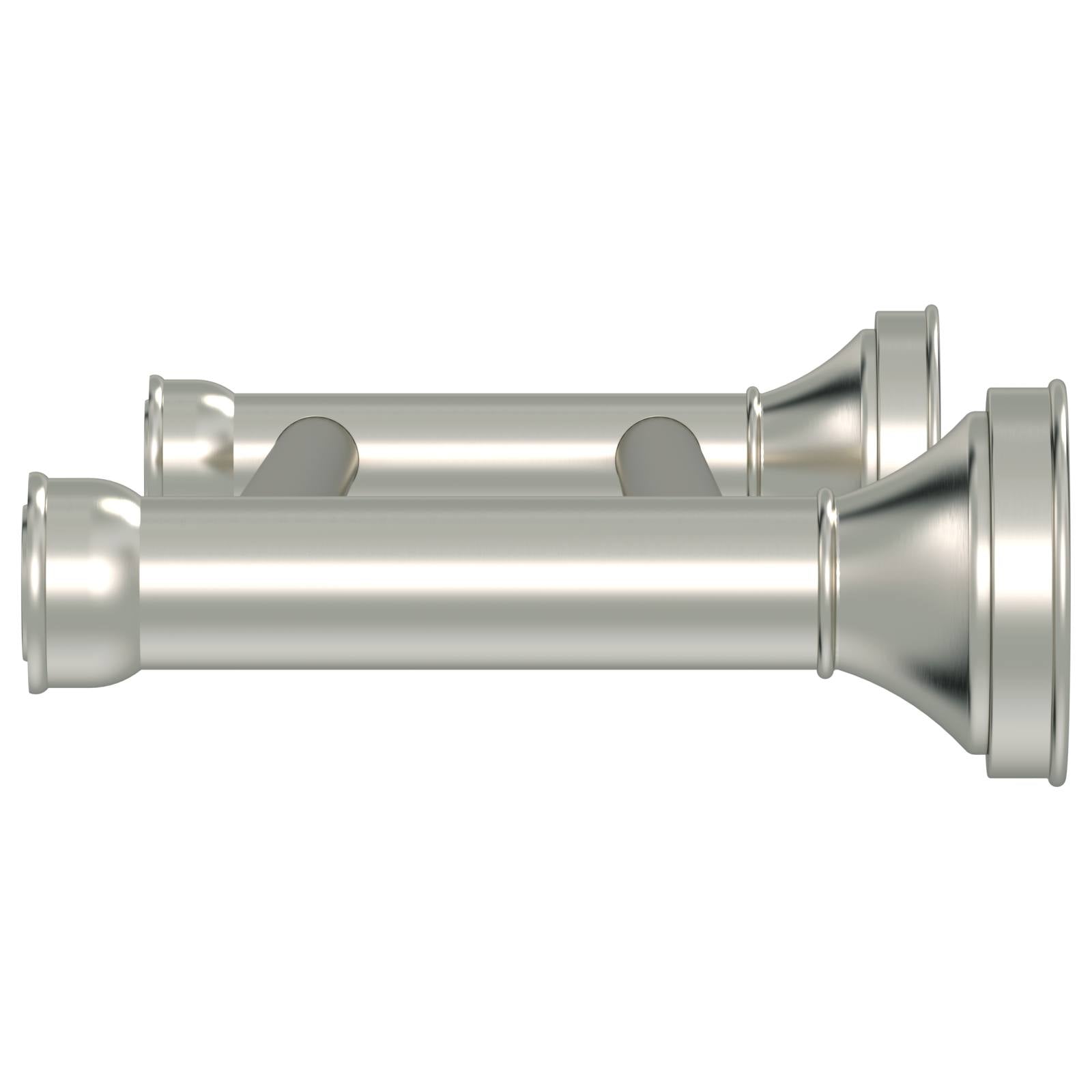 Harrington Double Towel Rail, Brushed Nickel