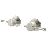 Harrington Wall Tap Set with Lever Handle, Brushed Nickel