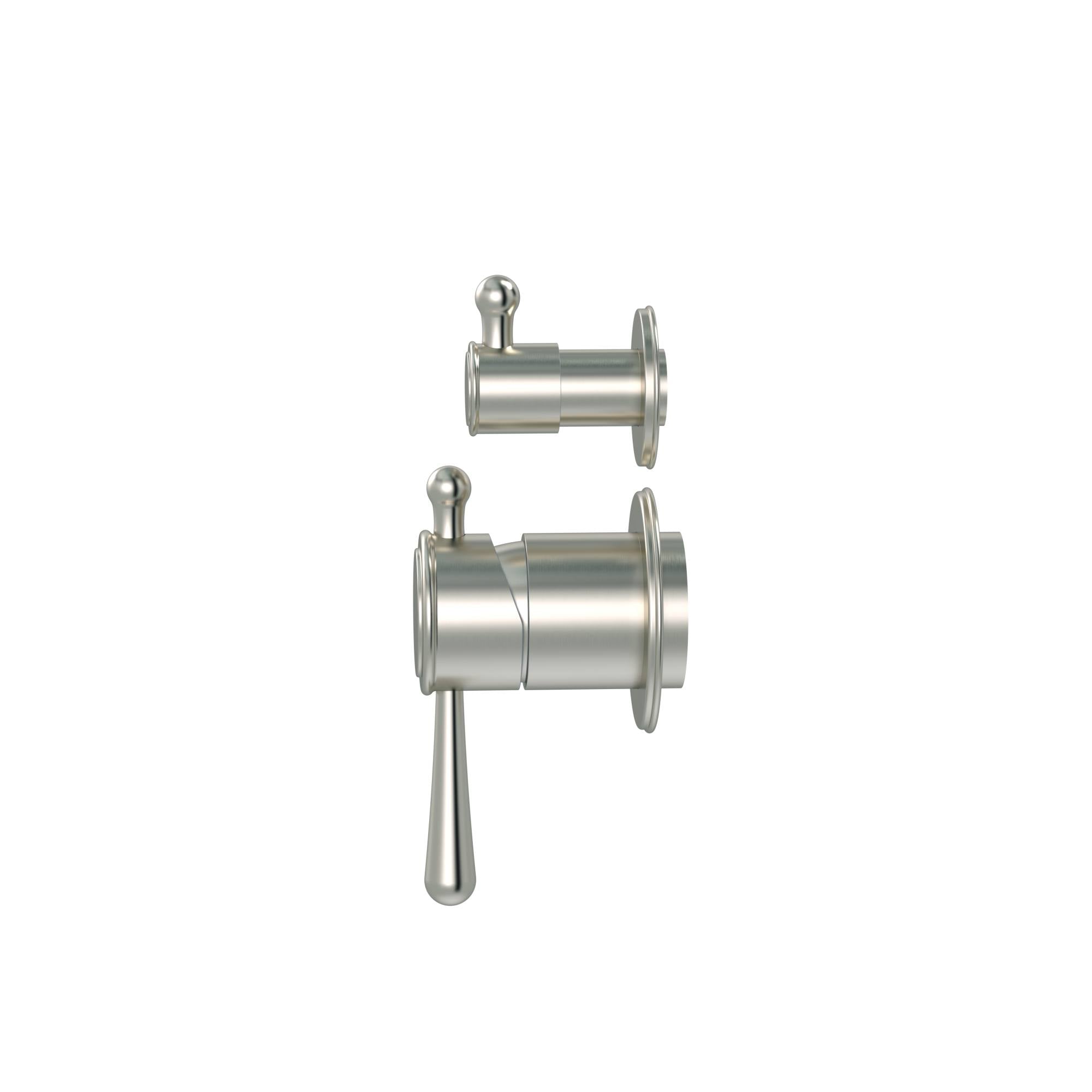 Harrington Shower Divertor Mixer Finished Parts, Brushed Nickel