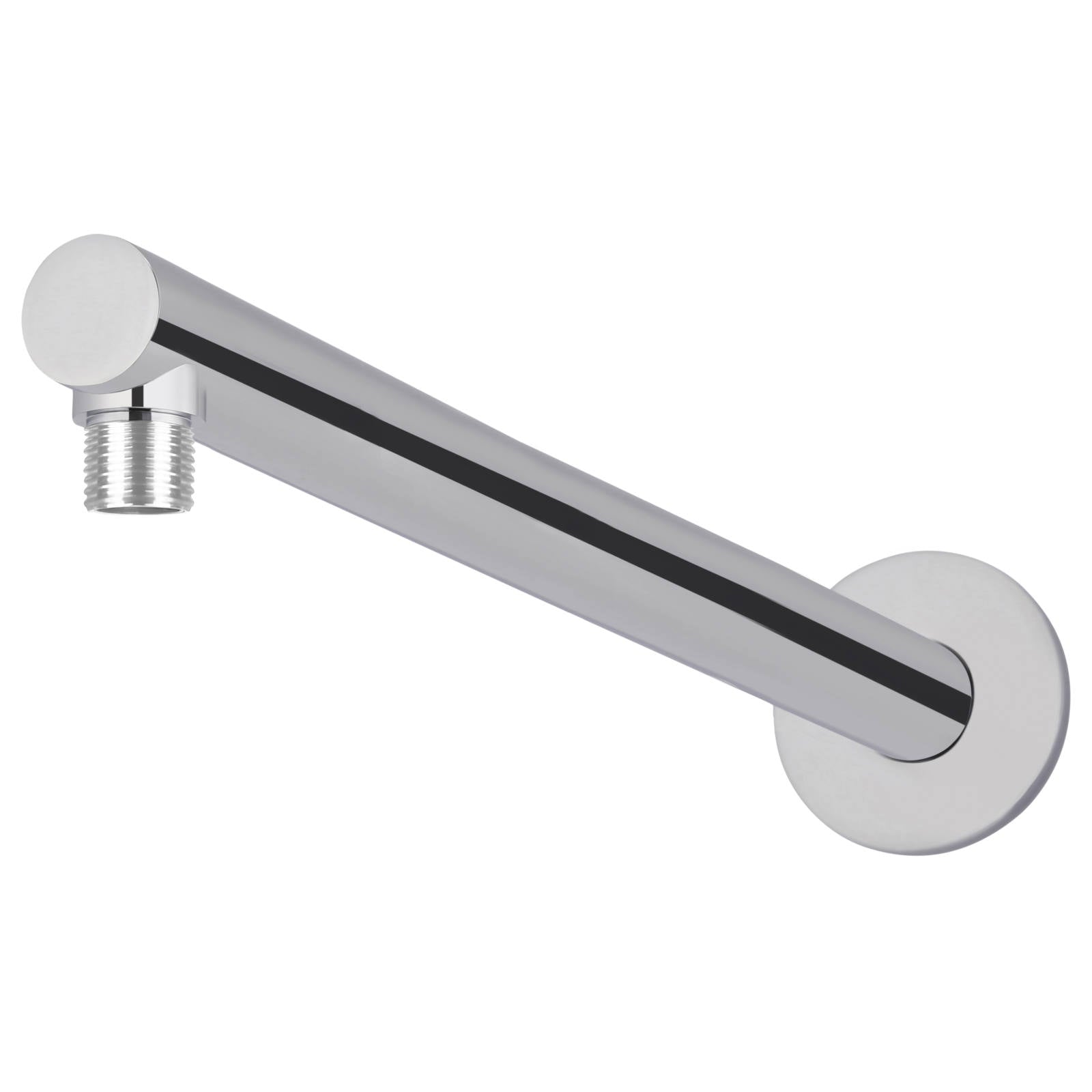 Round Wall Shower Arm, 400mm, Polished Chrome