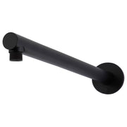 Round Wall Shower Arm, 400mm, Matte Black