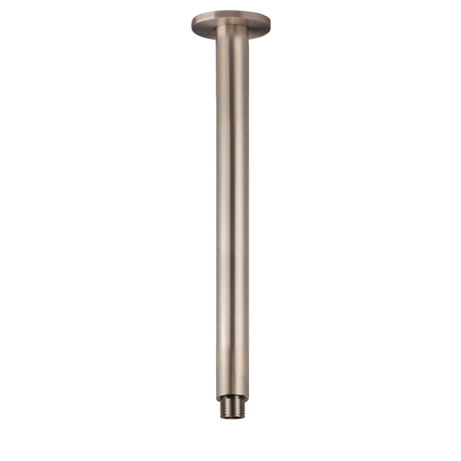 Round Ceiling Shower Arm, 300mm, Champagne