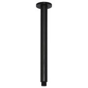 Round Ceiling Shower Arm, 300mm, Matte Black