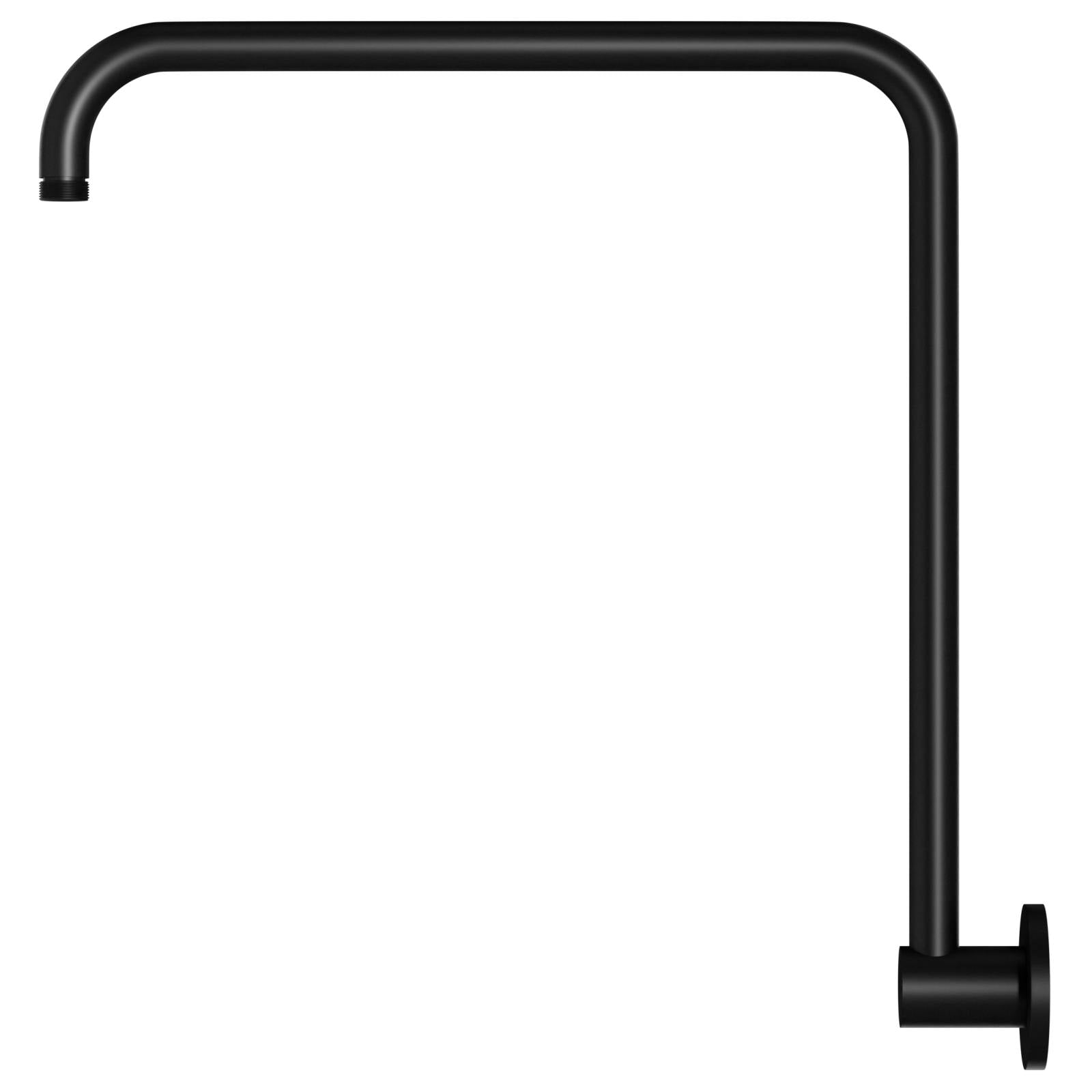 High Rise Shower Arm, Matte Black