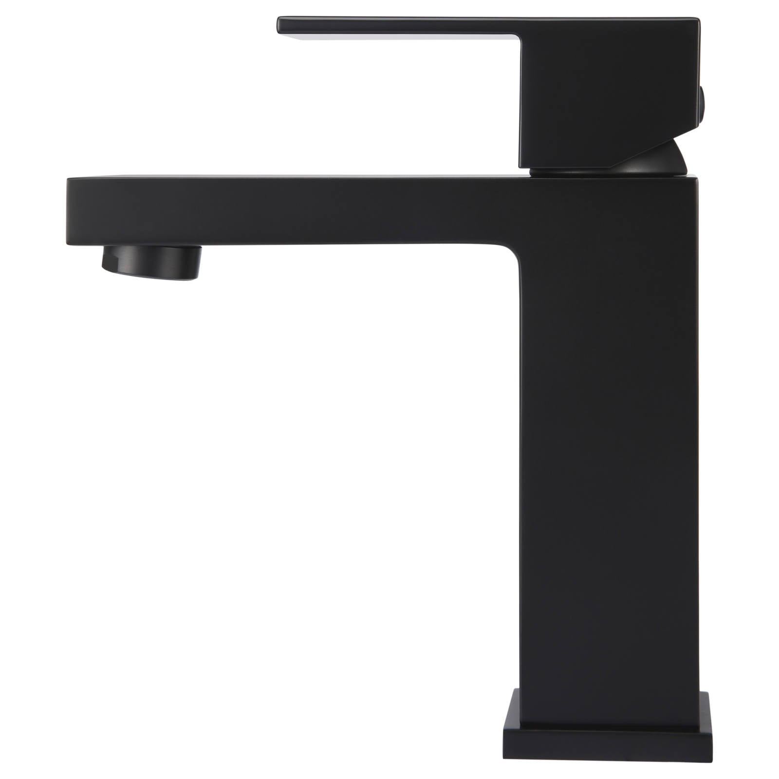 Square Basin Mixer, Matte Black