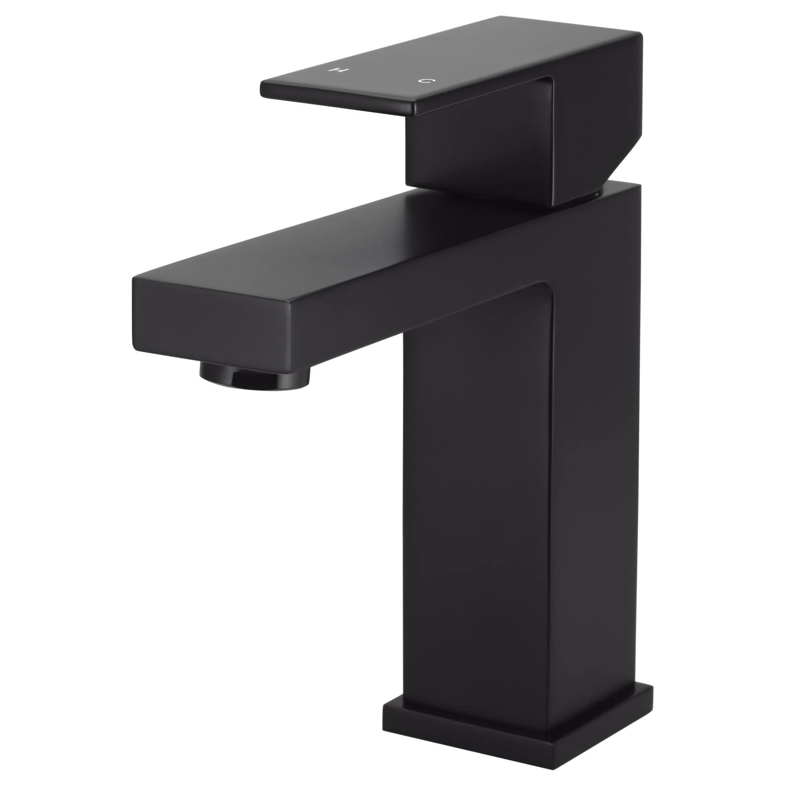 Square Basin Mixer, Matte Black