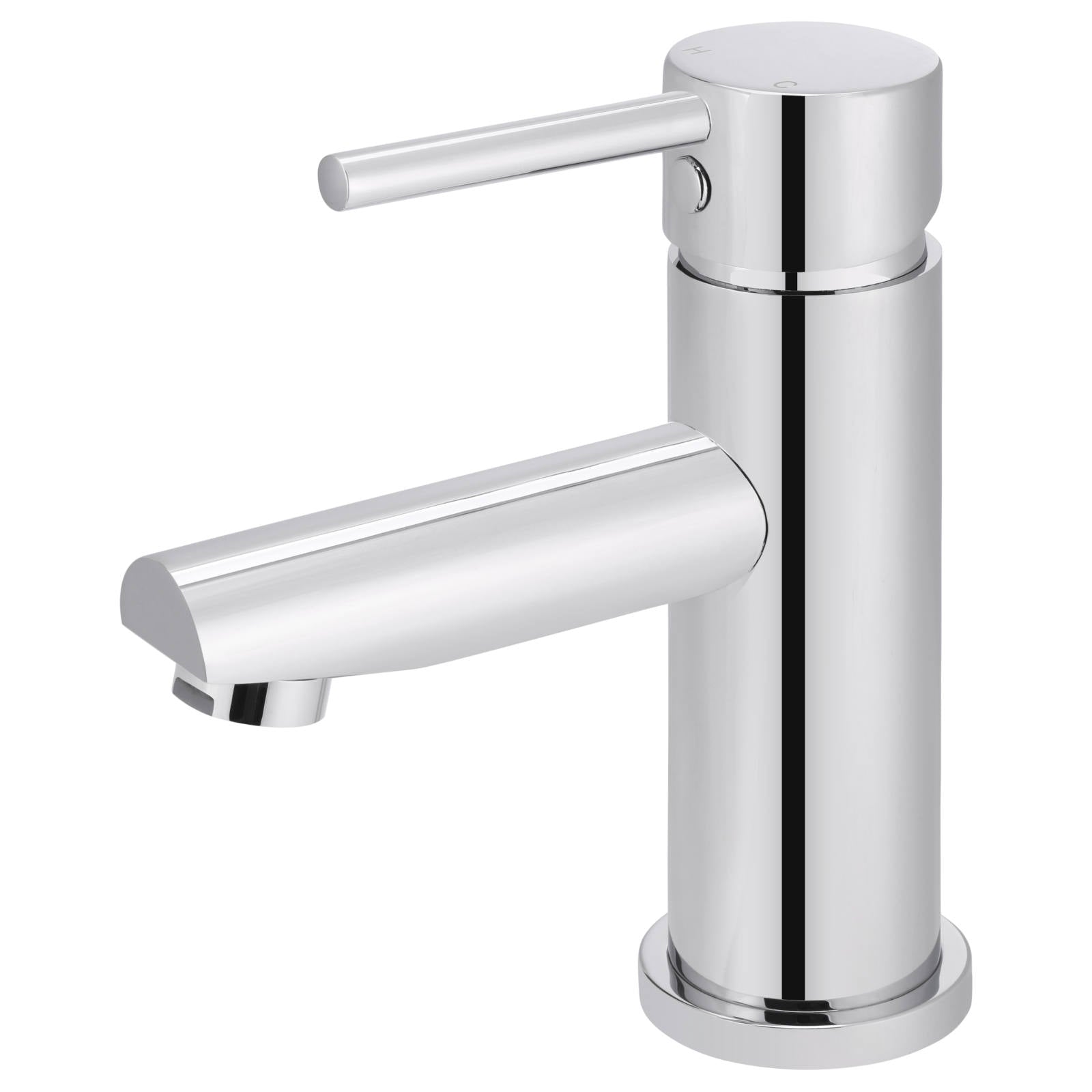 Round Basin Mixer, Polished Chrome