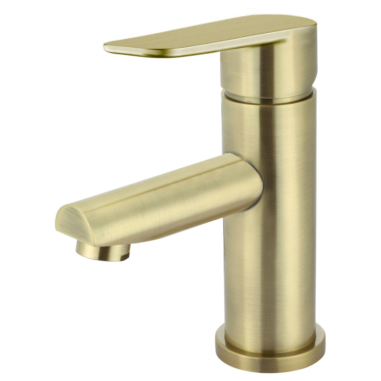 Round Paddle Basin Mixer, PVD Tiger Bronze