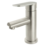 Round Paddle Basin Mixer, PVD Brushed Nickel