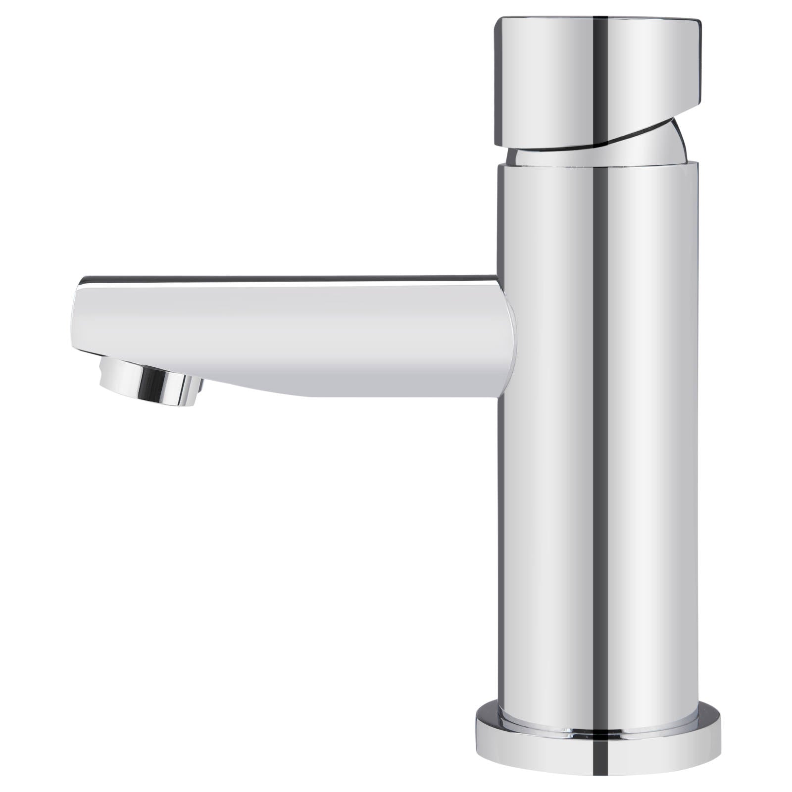 Round Pinless Basin Mixer, Polished Chrome