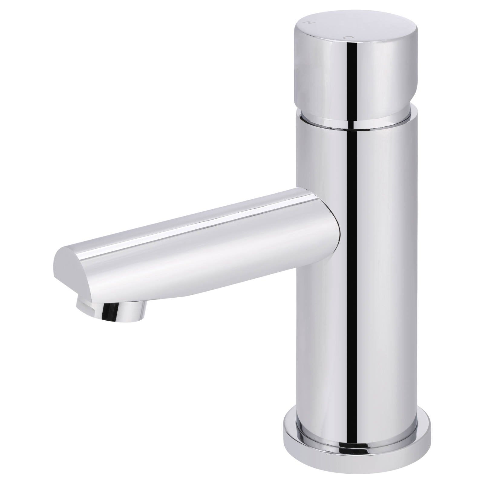 Round Pinless Basin Mixer, Polished Chrome