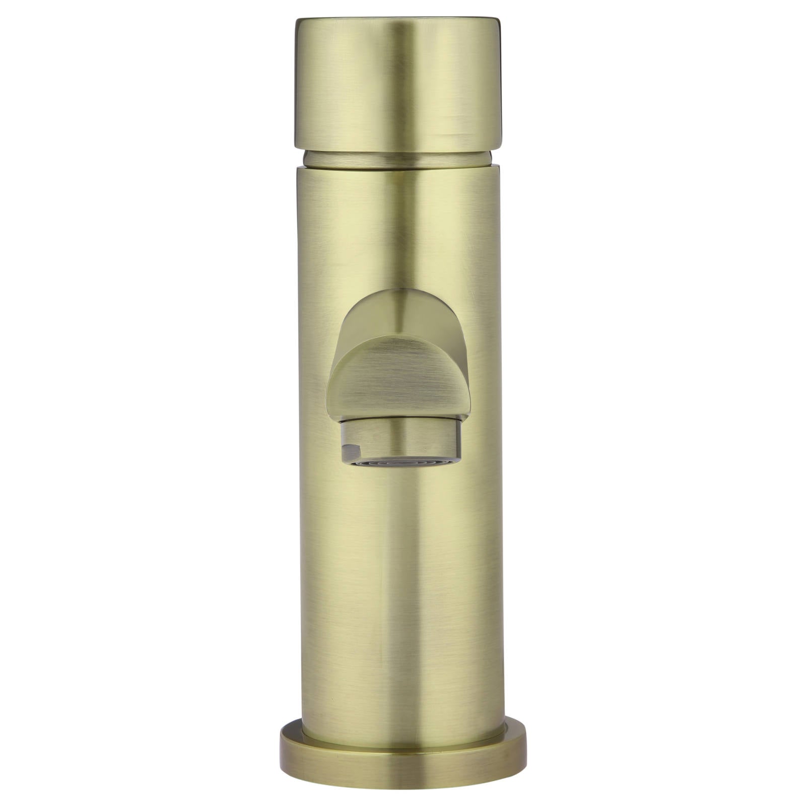 Round Pinless Basin Mixer, PVD Tiger Bronze