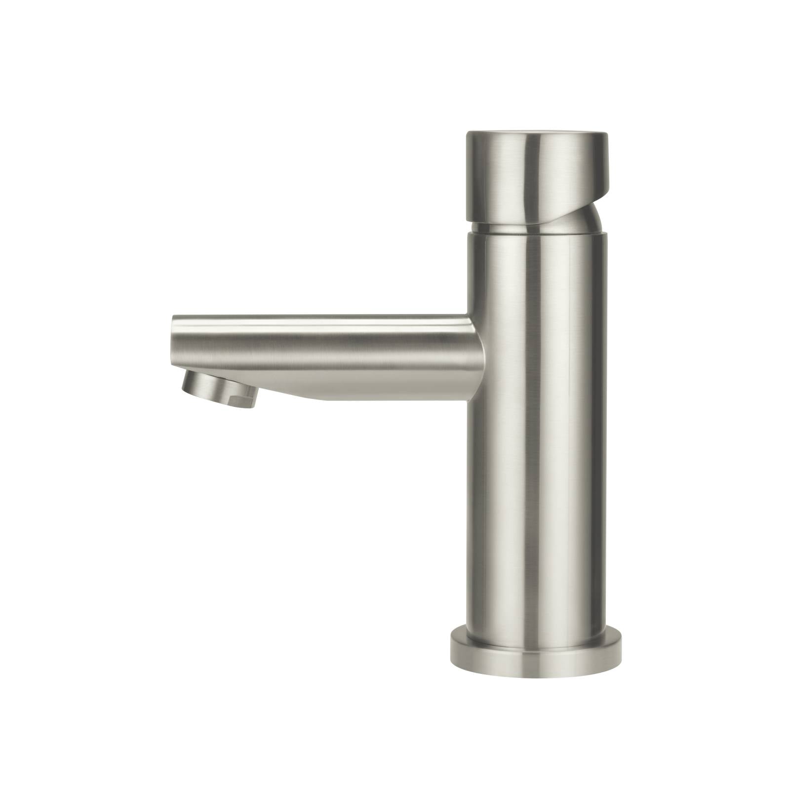 Round Pinless Basin Mixer, PVD Brushed Nickel