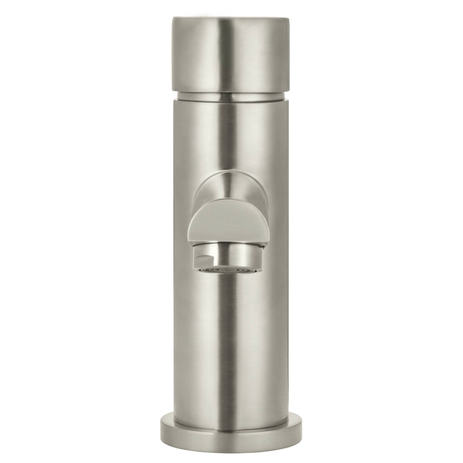 Round Pinless Basin Mixer, PVD Brushed Nickel