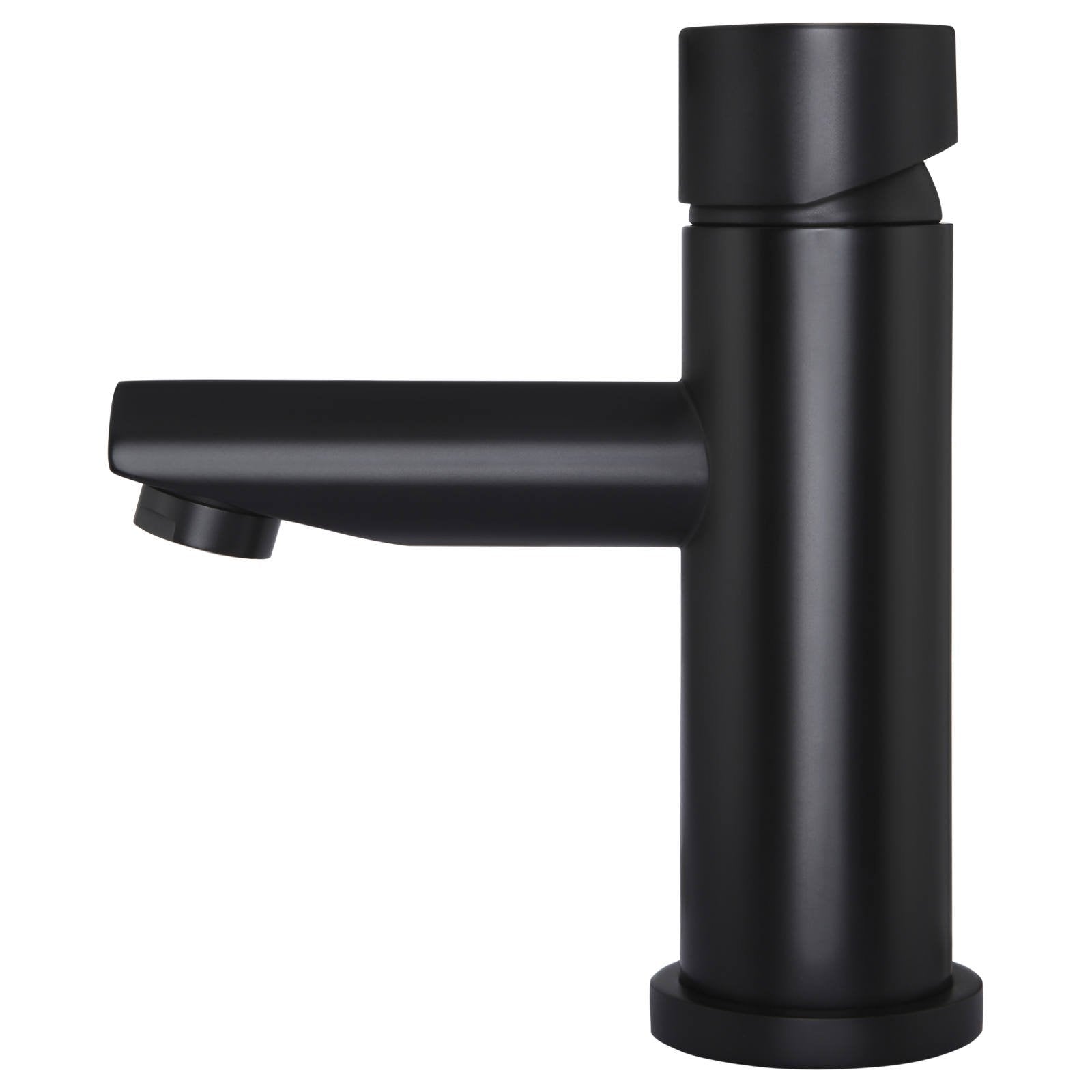 Round Pinless Basin Mixer, Matte Black