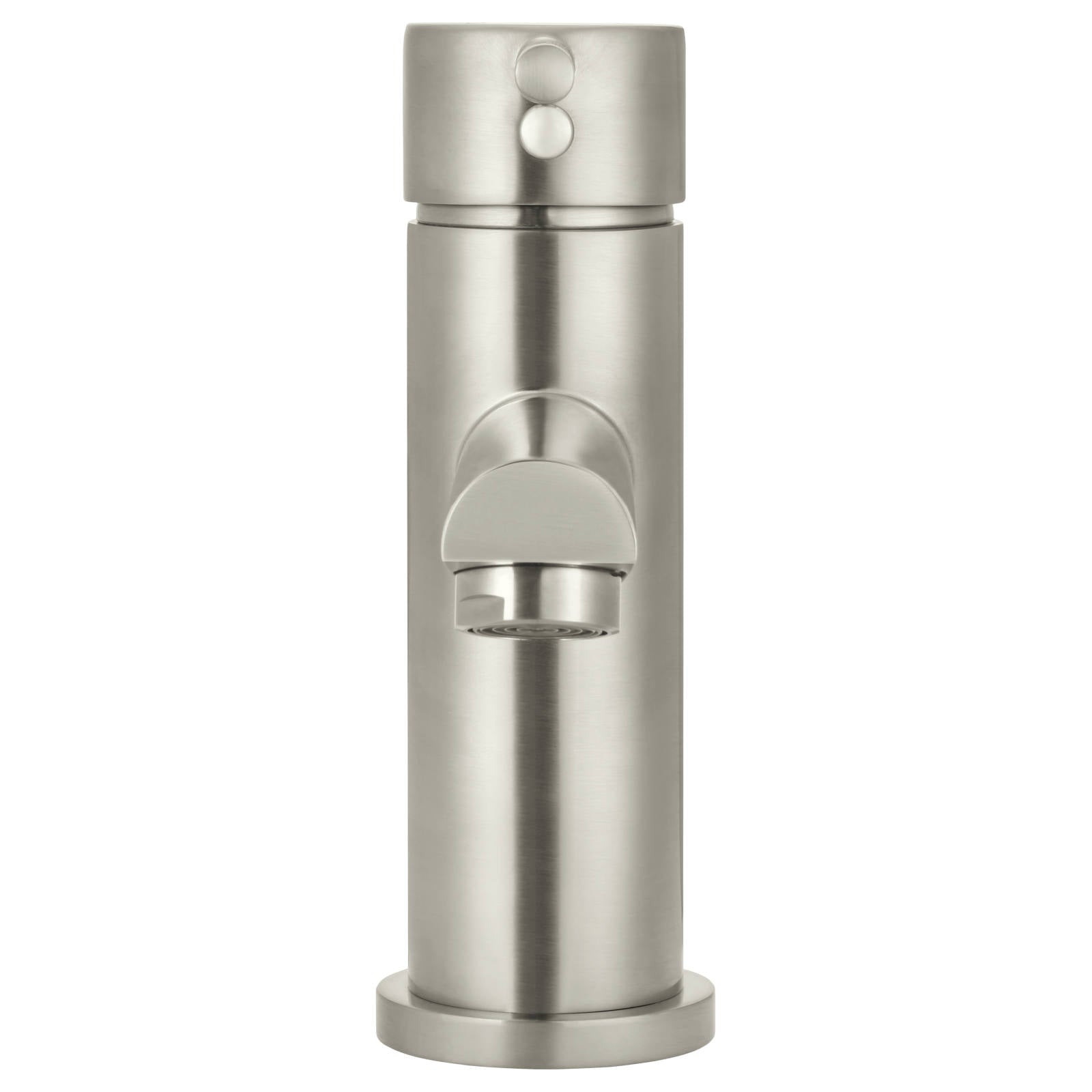 Round Basin Mixer, PVD Brushed Nickel