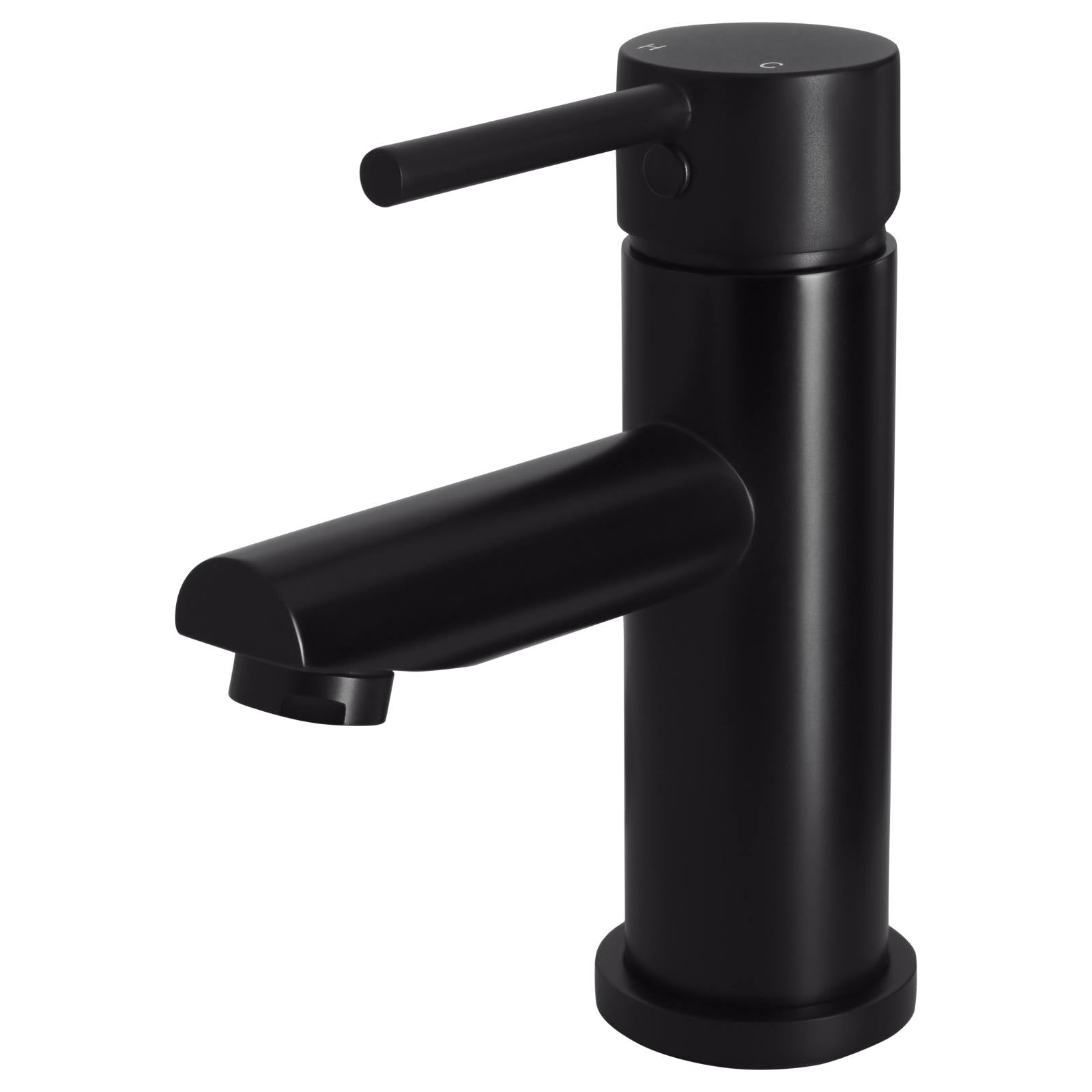 Round Basin Mixer, Matte Black